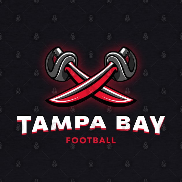 Tampa Bay buccaneers football by BVHstudio